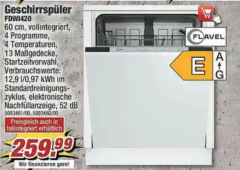 Poco Geschirrspüler FDW1420 Angebot