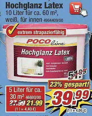 Poco Hochglanz Latex Angebot