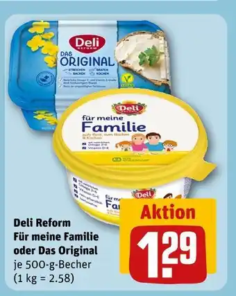 REWE Deli reform für meine familie oder das original Angebot