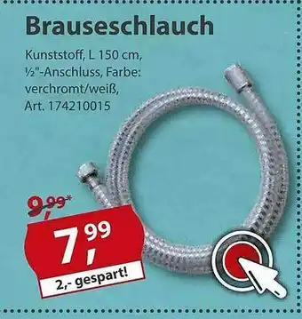 Sonderpreis Baumarkt Brauseschlauch Angebot