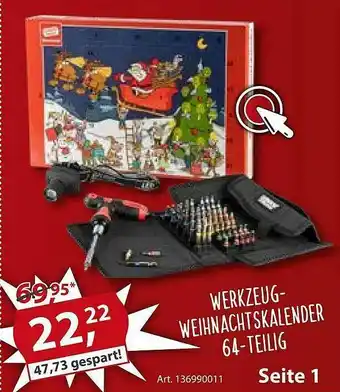 Sonderpreis Baumarkt Werkzeug-weihnachtskalender Angebot