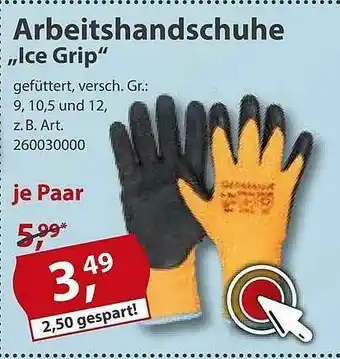 Sonderpreis Baumarkt Arbeitshandschuhe „ice Grip“ Angebot