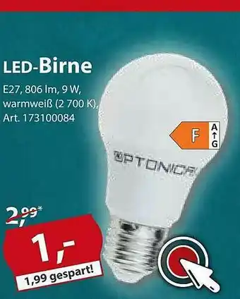 Sonderpreis Baumarkt Led-birne Angebot