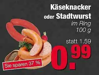 Edeka Scherer Käseknacker Oder Stadtwurst Angebot