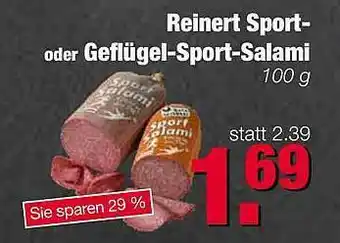 Edeka Scherer Reinert Sport Oder Geflügel-sport-salami Angebot