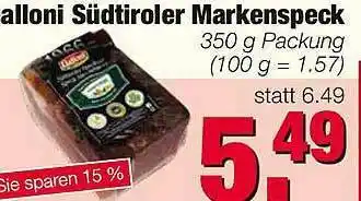 Edeka Scherer Alloni Südtiroler Markenspeck Angebot