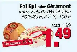 Edeka Scherer Fol Epi Oder Géramont Angebot