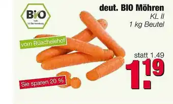 Edeka Scherer Bio Möhren Angebot