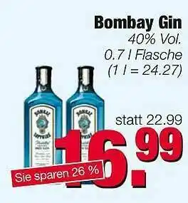 Edeka Scherer Bombay Gin Angebot