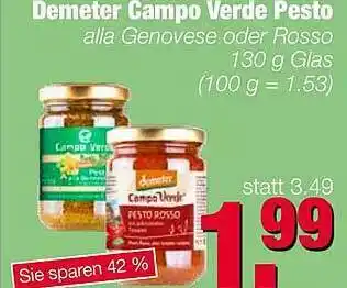 Edeka Scherer Demeter Campo Verde Pesto Angebot