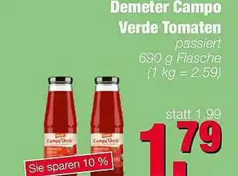 Edeka Scherer Demeter Campo Verde Tomaten Angebot