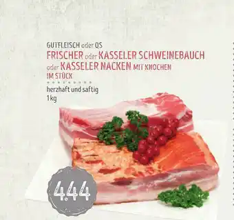 Edeka Struve Frischer Oder Kasseler Schweinebauch Oder Kasseler Nacken Gutfleisch Oder Qs Angebot