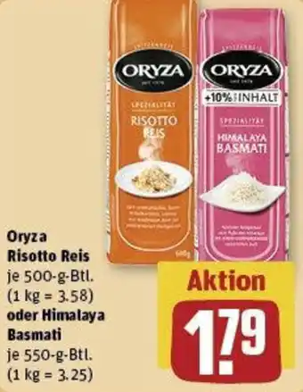 REWE Oryza Risotto Reis Angebot