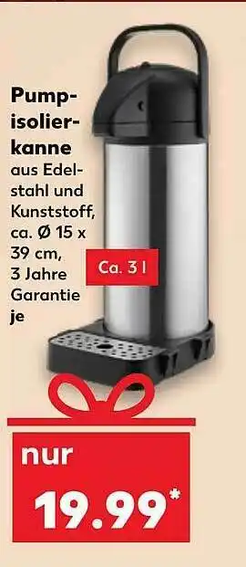 Kaufland Pump Isolierkanne Angebot