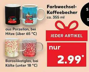 Kaufland Farbwechsel Kaffeebecher Angebot