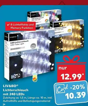 Kaufland Liv&bo Licterschlauch Mit 240 Leds Angebot