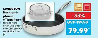 Kaufland Livington Hochrandpfanne „titan Pan“ Angebot