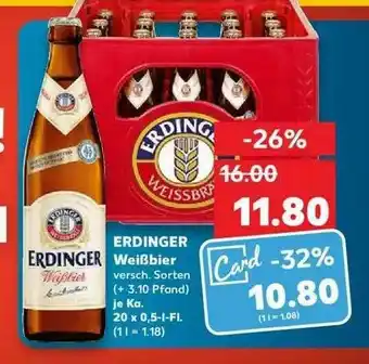 Kaufland Erdinger Weißbier Angebot