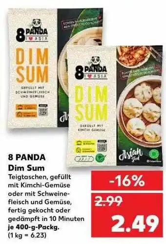 Kaufland 8 Panda Dim Sum Angebot