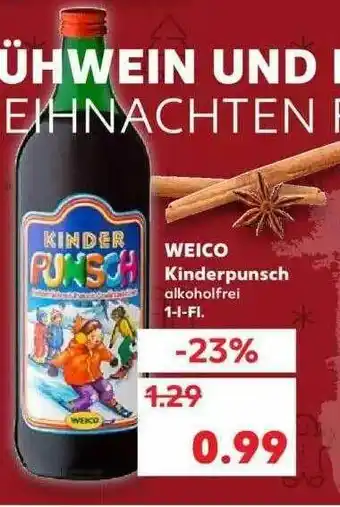 Kaufland Weiko Kinderpunsch Angebot