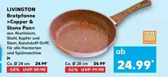 Kaufland Livington Bratpfanne „copper & Stone Pan“ Angebot