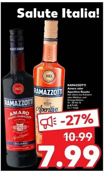 Kaufland Ramazzotti Amaro Oder Aperitivo Rosato Angebot