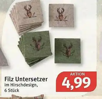 Feneberg Filz Untersetzer Angebot