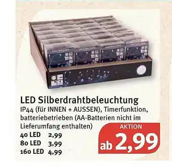 Feneberg Les Silberdrahtbeleuchtung Angebot