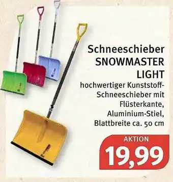 Feneberg Schneeschieber Snowmaster Light Angebot