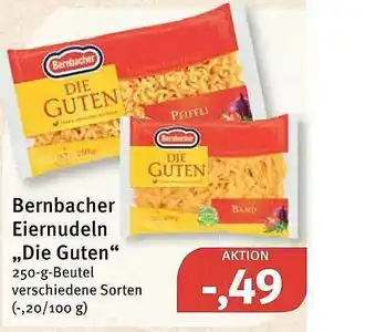 Feneberg Bernbacher Eiernudeln „die Guten” Angebot