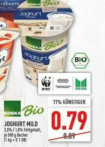 Marktkauf Edeka Bio Joghurt Mild Angebot