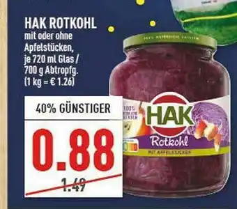 Marktkauf Hak Rotkohl Angebot