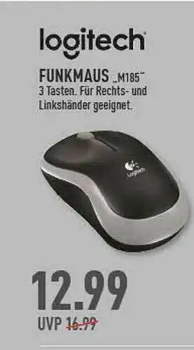 Marktkauf Logitech Funkmaus M185 Angebot