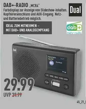 Marktkauf Dab+-radio Mcr4 Dual Angebot