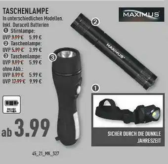 Marktkauf Maximus Taschenlampe Angebot