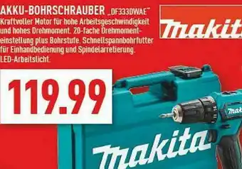 Marktkauf Makita Akku-bohrschrauber Df333dwae Angebot