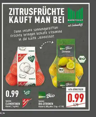 Marktkauf Clementinen Oder Bio-zitronen Angebot