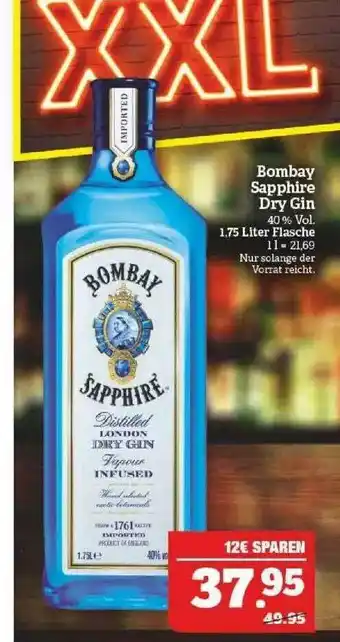 Marktkauf Bombay Sapphire Dry Gin Angebot