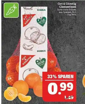 Marktkauf Gut & Günstig Clementinen Angebot