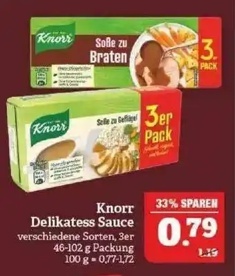 Marktkauf Knorr Delikatess Sauce Angebot