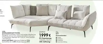 Hardeck Vito wohnlandschaft ticona Angebot