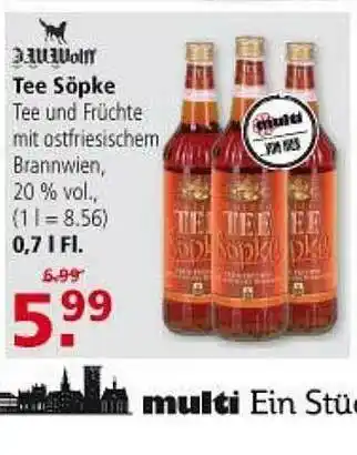 Multi Markt Tee Söpke Angebot