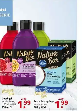 Multi Markt Nature Box Duschgel Angebot