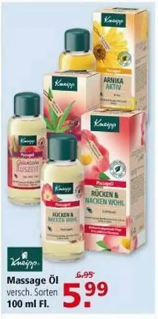 Multi Markt Kneipp Massage öl Angebot