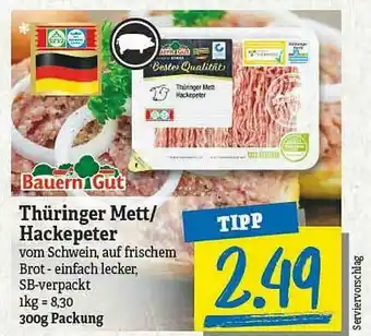 NP Discount Bauern Gut Thüringer Mett Oder Hackepeter Angebot