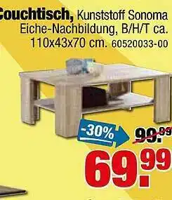 SB Lagerkauf Couctisch Angebot