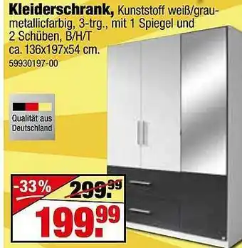 SB Lagerkauf Kleiderschrank Angebot