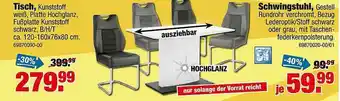 SB Lagerkauf Tisch, Schwingstuhl Angebot