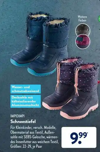 Aldi Süd Impidimpi Schneestiefel Angebot