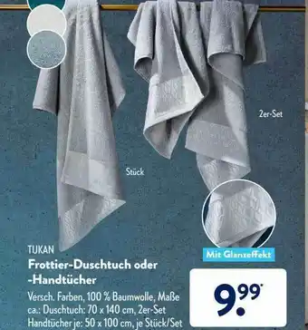 Aldi Süd Tukan Frottier-duschtuch Oder -handtücher Angebot